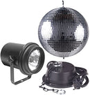 American DJ 12'' Mirror Ball With Motor & Pinspot