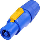 Neutrik NAC3FCA Lockable In-Line, Power-In, Screw Terminals Connector - blue