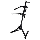 Quik Lok SL930 Double-Tier Slant Keyboard Stand - Black